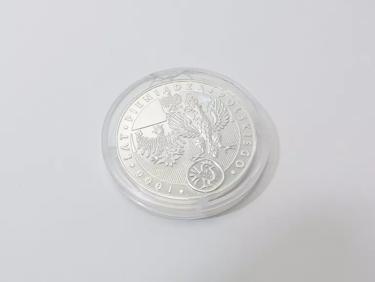 MEDAL NUMIZMAT 1000 LAT PIENIĄDZA POLSKIEGO - POCZĄTKI PAŃSTWA+ CERTYFIKAT