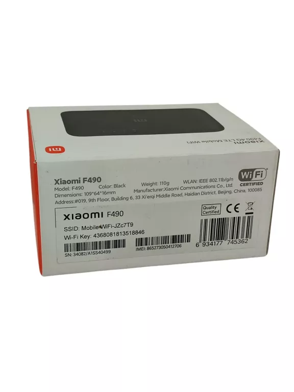 ROUTER MOBILNY NA KARTĘ SIM XIAOMI MIFI F490 4G LTE MOBILE WIFI