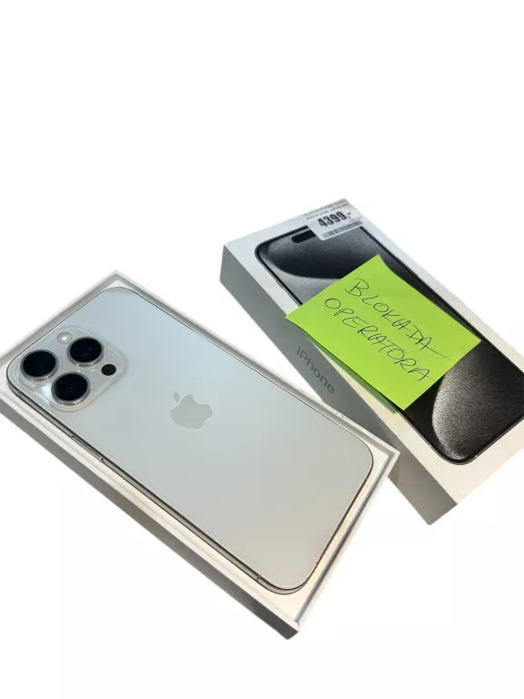 TELEFON IPHONE 15 PRO MAX 512 GB / WIDOCZNE RYSKI /PUDEŁKO BEZ KABLA
