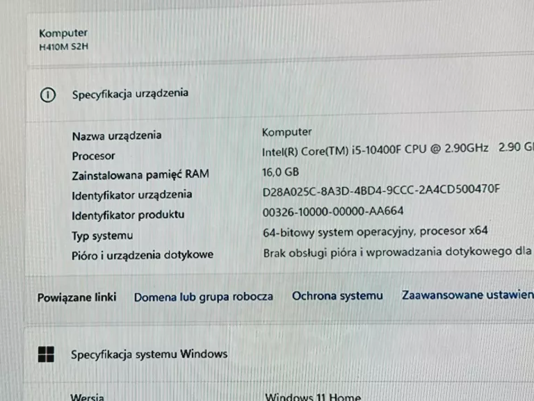 KOMPUTER GAMINGOWY CORE I5 GTX 1660