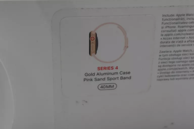 SMARTWATCH APPLE WATCH SERIES 4 GOLD ALUMINUM PINK SAND