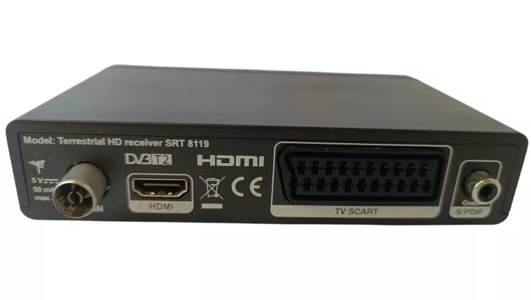 DEKODER DVBT2 STRONG SRT 8119 KOMPLET