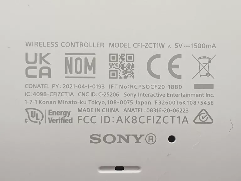 PAD PS5 SONY PLAYSTATION 5 DUALSENSE BIAŁY CFI-ZCT1W KONTROLER