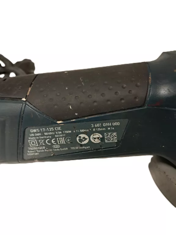 SZLIFIERKA KĄTOWA BOSCH GWS 17-125 CIE 1700W