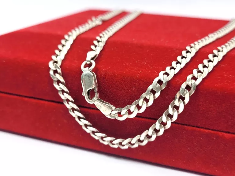 SREBRNY ŁAŃCUSZEK PANCERKA 925 – 6,59 G KLASYCZNA ELEGANCJA