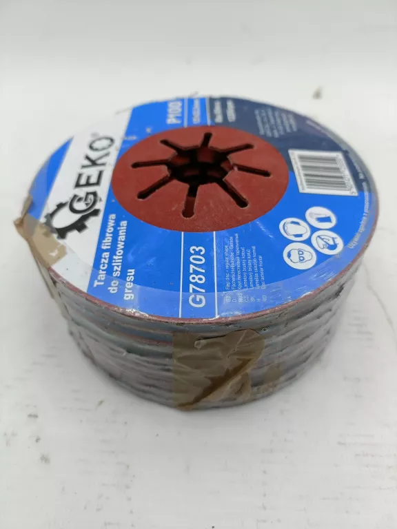 TARCZA FIBROWA GEKO G78703 P100 DO SZLIFOWANIA GRESU