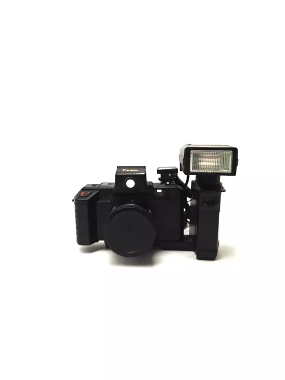 VINTAGE APARAT CANON SP-907 NA KLISZE Z LAMPĄ BŁYSKOWĄ