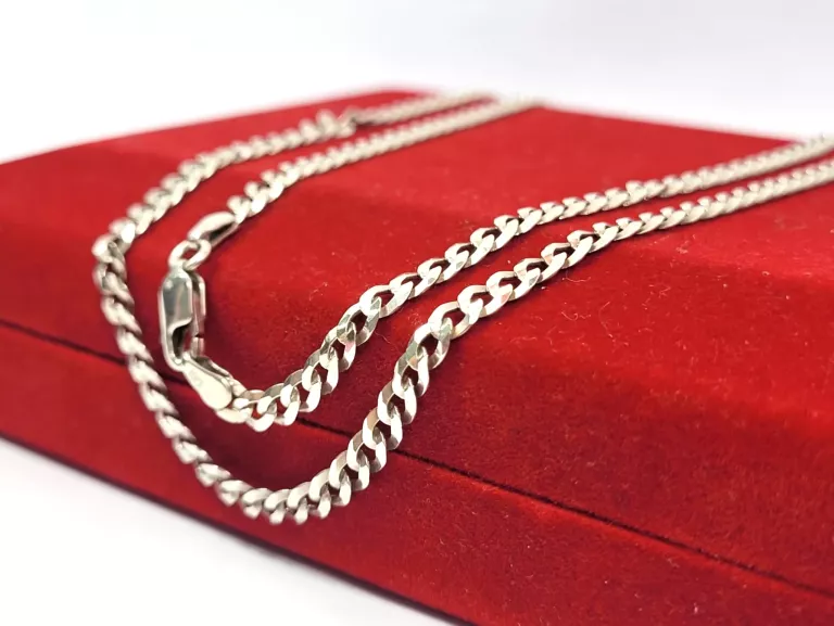 SREBRNY ŁAŃCUSZEK PANCERKA 925 – 6,59 G KLASYCZNA ELEGANCJA