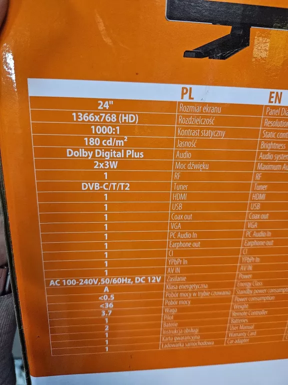 TV LED MANTA 24LHN99L HD KOMPLET