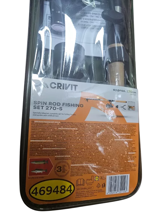 WEDKA CRIVIT 270-5 Z KOŁOWROTKIEM