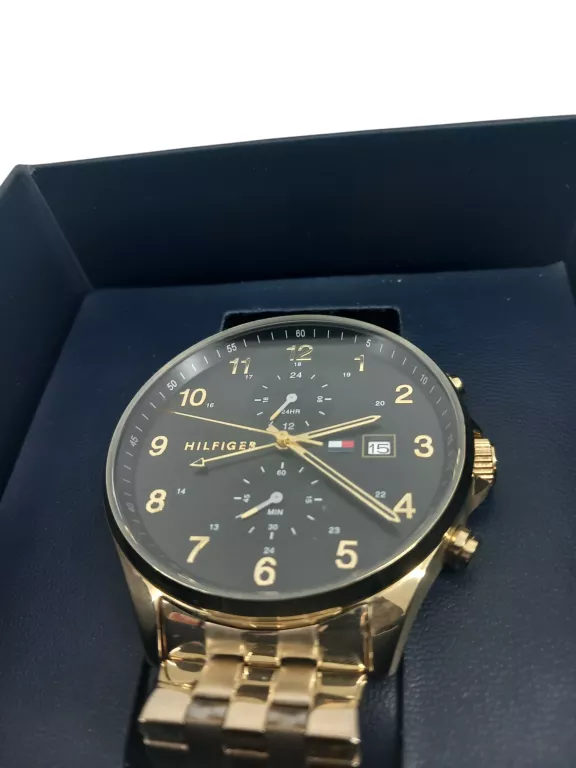 ZEGAREK MĘSKI TOMMY HILFIGER 1791708 TH 400.1.34.2896 ZŁOTY