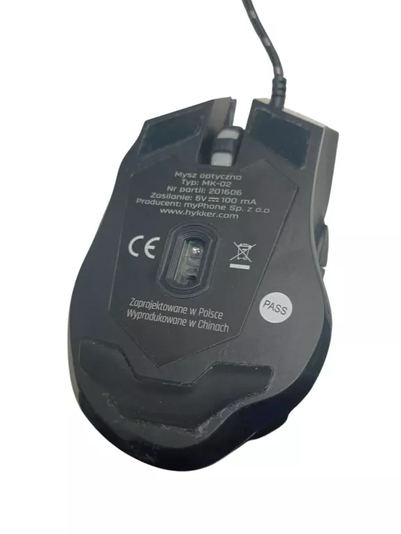 MYSZ PRZEWODOWA GAMINGOWA HYKKER GAMING MK-02