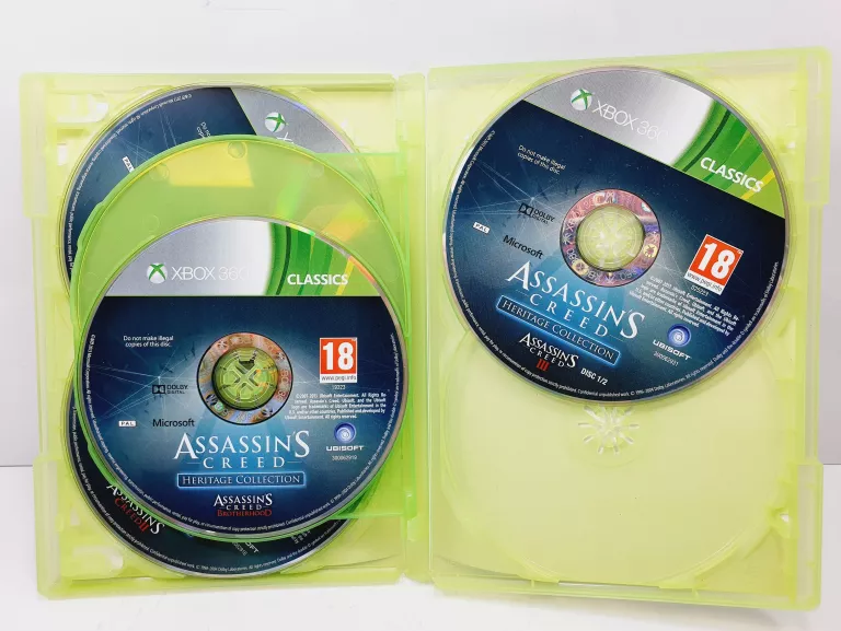 GRA XBOX 360 ASSASSIN'S CREED HERITAGE COLLECTION (BRAK JEDENEJ PŁYTY)