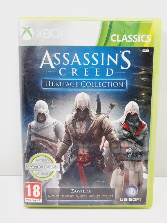 GRA XBOX 360 ASSASSIN'S CREED HERITAGE COLLECTION (BRAK JEDENEJ PŁYTY)