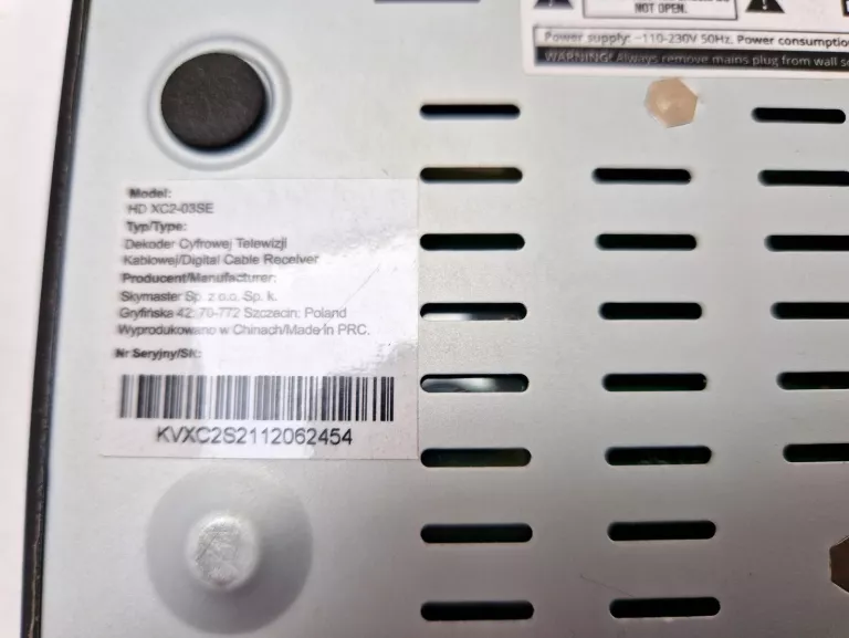 DEKODER TUNER DVB-C SKYMASTER HD-XC2-03 SE
