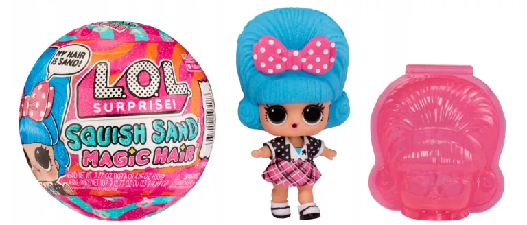 LOL SURPRISE SQUISH SAND MAGIC HAIR LALECZKA KULA NIESPODZIANKA