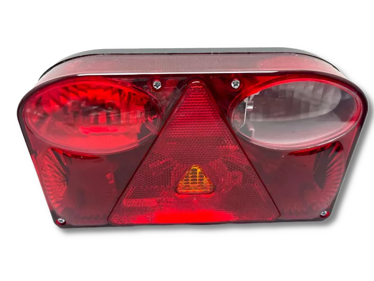 LAMPA TYLNA FRISTOM FT-089 Z TRÓJKĄTEM ODBLASKOWYM 3 SZTUKI