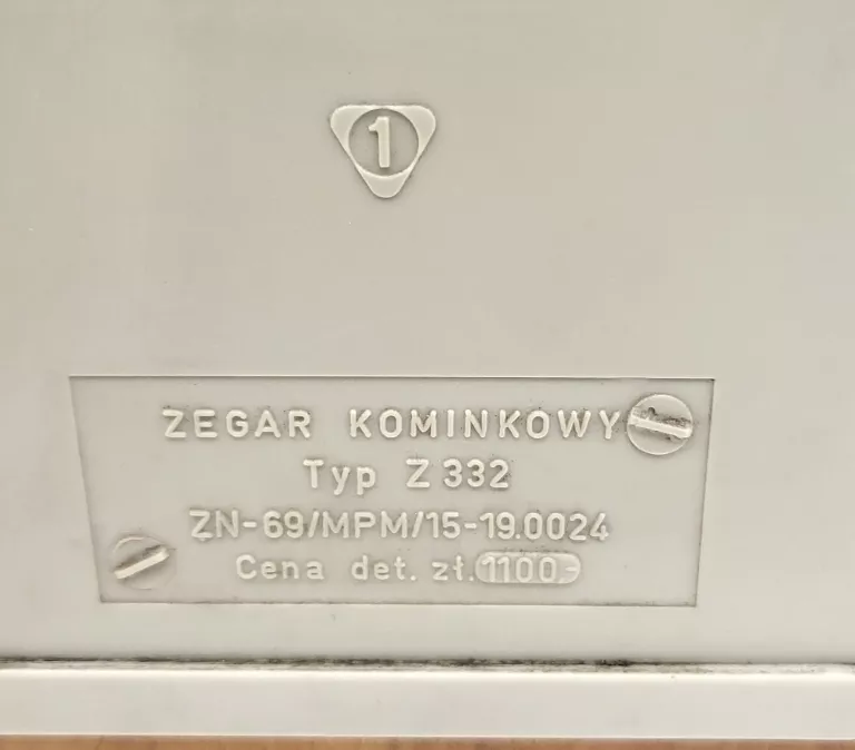 ZEGAR KOMINKOWY PREDOM METRON TYP Z332