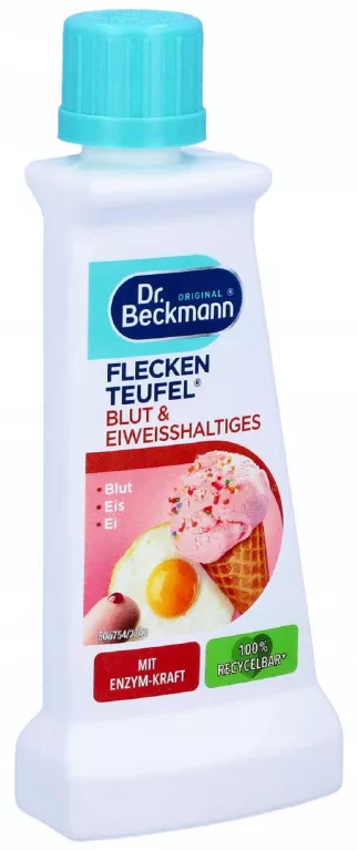 DR BECKMANN FLECKENTEUFEL ODPLAMIACZ PRECYZYJNY KREW, JAJKA, LODY 50ML