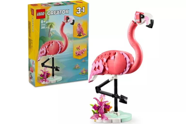 LEGO CREATOR 3 W 1 31170 DZIKIE ZWIERZĘTA: RÓŻOWY FLAMING