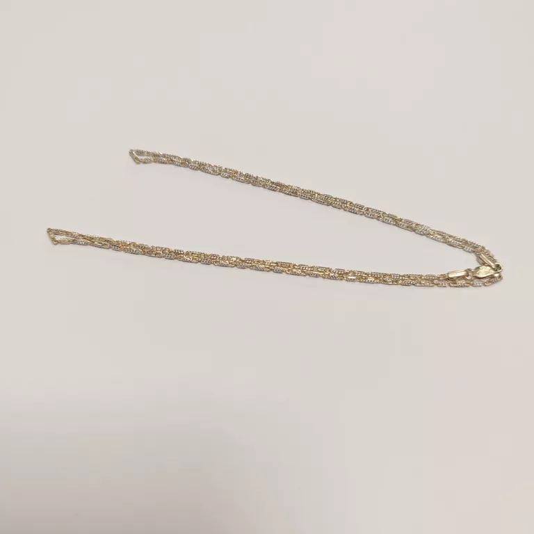 ZŁOTY ŁAŃCUSZEK BIAŁE I ŻÓŁTE ZŁOTO PR585 5,84G 45CM