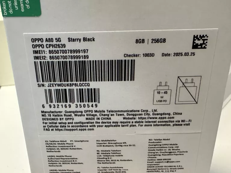 TELEFON OPPO A80 5G 8/256GB