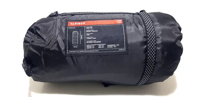 ŚPIWÓR W GÓRY ALPINUS WARM 1350 80 CM X 215 CM PRAWY STAN BDB