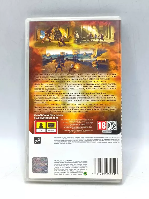 GRA PSP GOD OF WAR CHAINS OF OLYMPUS
