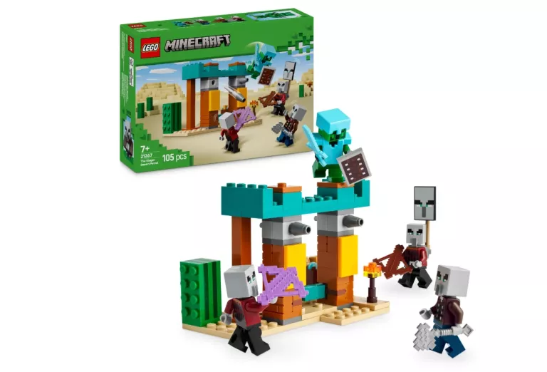 LEGO MINECRAFT PUSTYNNY PATROL ZŁOSADNIKÓW 21267 IDEALNY NA PREZENT