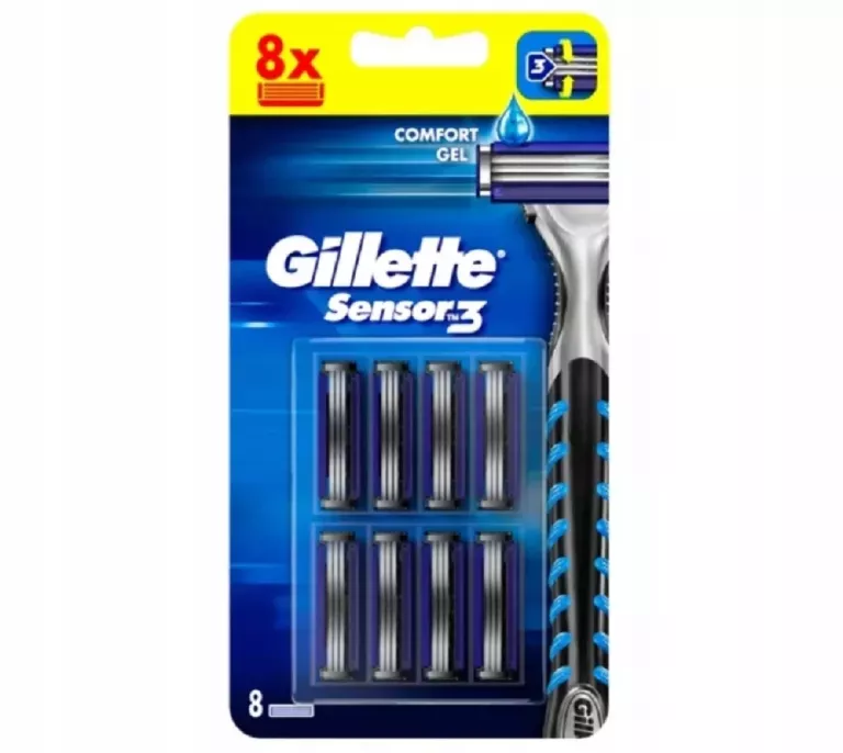 WKŁADY DO MASZYNKI GILLETTE SENSOR3 8 SZTUK