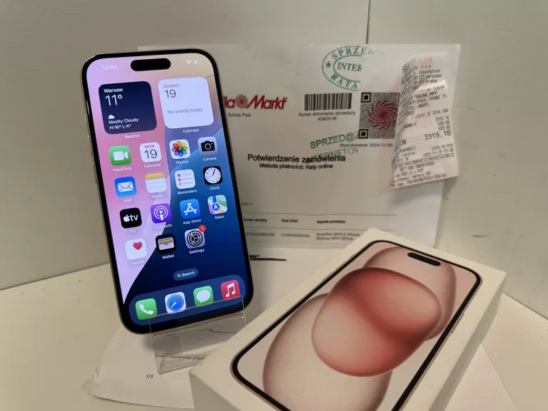 TELEFON IPHONE 15 128GB PINK 100% *FV*GWARANCJA*