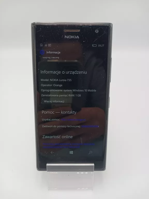 SMARTFON NOKIA LUMIA 735 1/7 GB 354265061418563