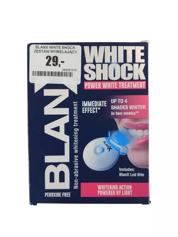 BLANX WHITE SHOCK ZESTAW WYBIELAJĄCY LAMPA LED