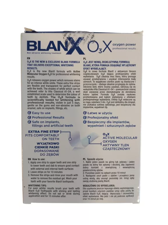 BLANX BLANX O3X PASKI WYBIELAJACE 10SZT
