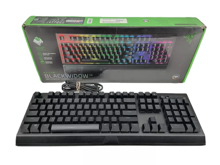 KLAWIATURA RAZER BLACKWIDOW V3 GREEN SWITCH