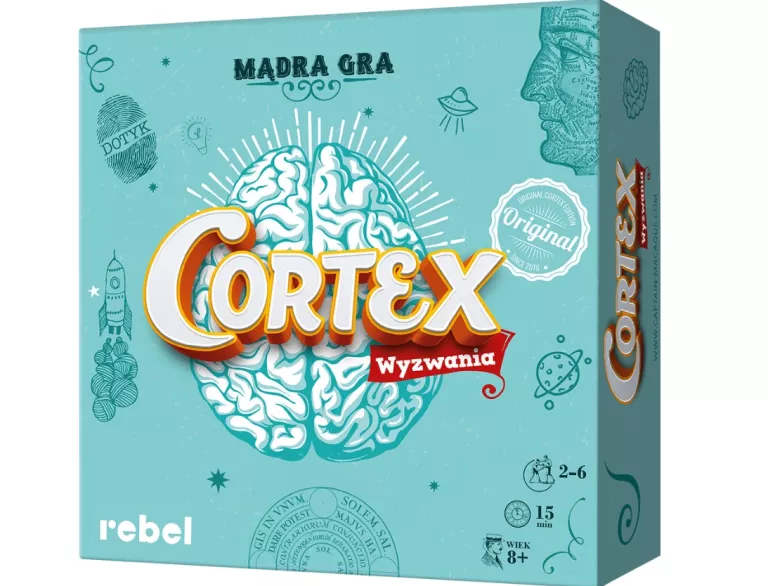 CORTEX GRA PLANSZOWA ROZBUDZAJĄCA TWOJE ZMYSŁY 2-6 OSÓB, WIEK 8+
