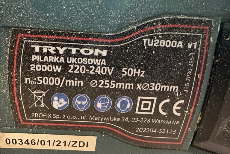 PIŁA UKOSOWA TRYTON TU2000A!