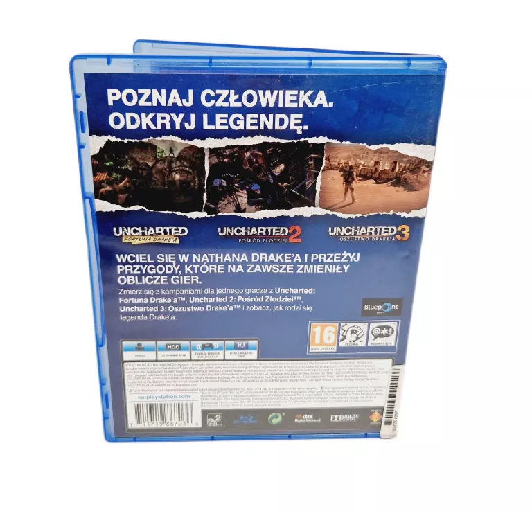GRA UNCHARTED KOLEKCJA PS4