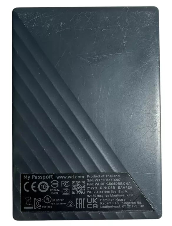 DYSK WD MY PASSPORT 4TB HDD CZARNY
