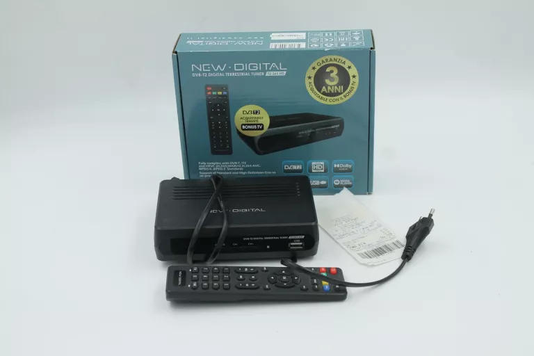 DEKODER DVBT2 NEW DIGITAL KOMPLET
