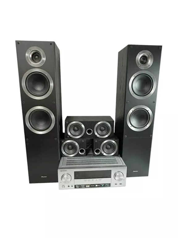 PIONEER VSX-521-K + PILOT + GŁOŚNIKI S-ES21CR-K | KINO DOMOWE