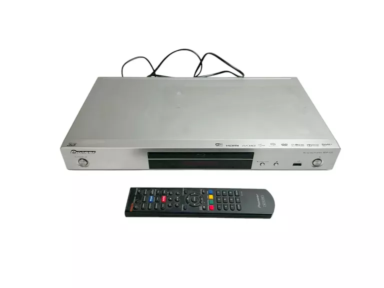 PIONEER BDP-170-S BLU-RAY/DVD/CD SREBRNY + PILOT