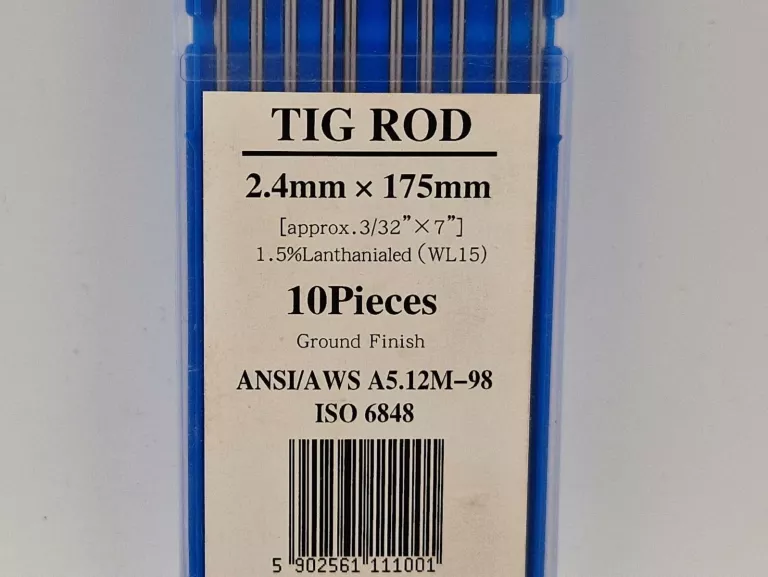 ELEKTRODY WOLFRAMOWE TIG ZŁOTE WL15 3,2X175MM | 10 SZT. UNIWERSALNE