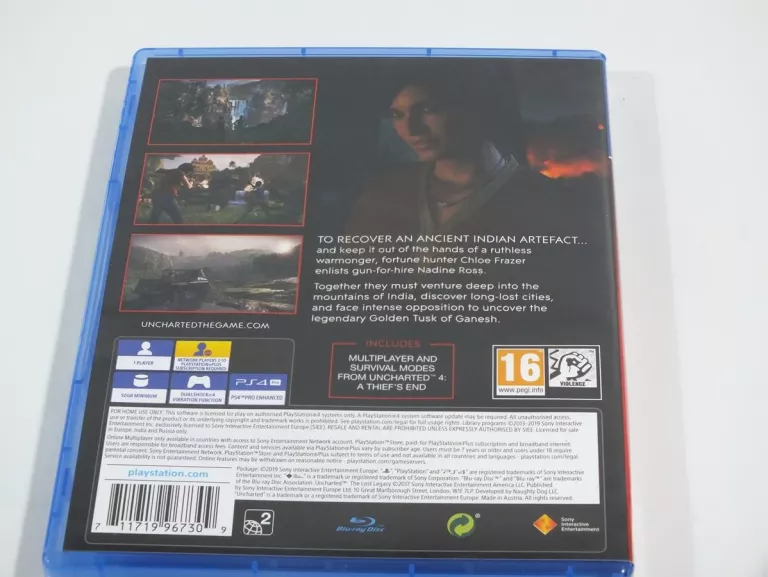 UNCHARTED THE LOST LEGACY PS4