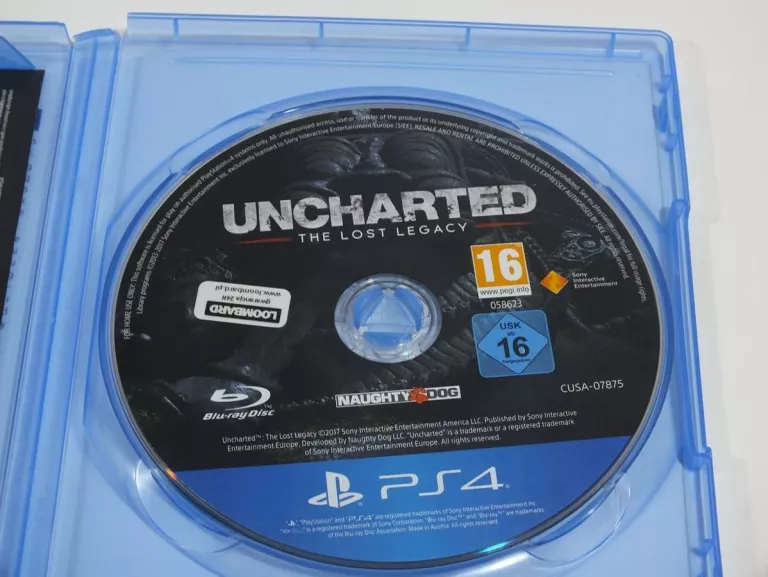 UNCHARTED THE LOST LEGACY PS4
