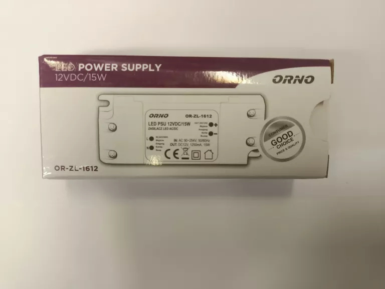 ZASILACZ DO LED ORNO OR-ZL-1612 KOMPLET