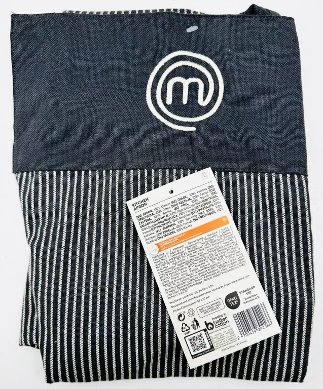 FARTUCH DO GOTOWANIA MASTERCHEF CZARNY