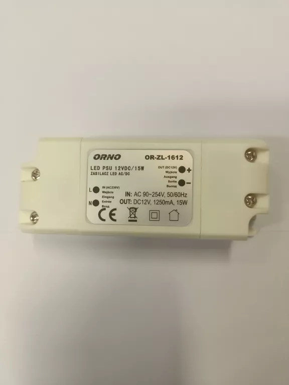 ZASILACZ DO LED ORNO OR-ZL-1612 KOMPLET