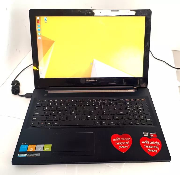 LAPTOP LENOVO G50-45 AMD A6 4GB W8 ZASILACZ