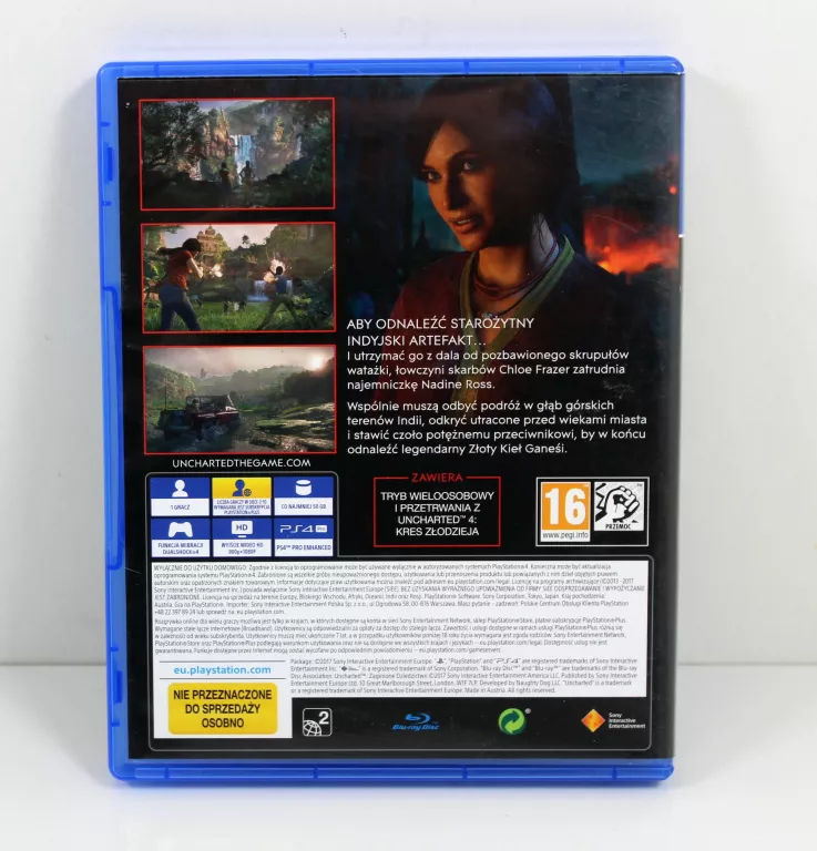 GRA UNCHARTED ZAGINIONE DZIEDZICTWO PS4